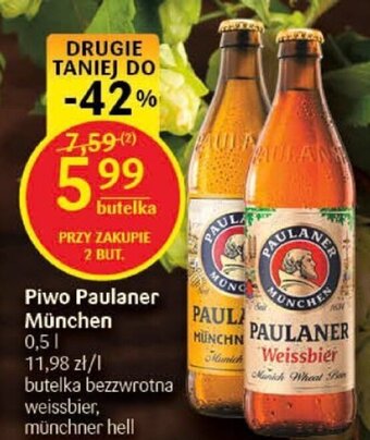 Delikatesy Centrum Piwo Paulaner München 0,5l oferta