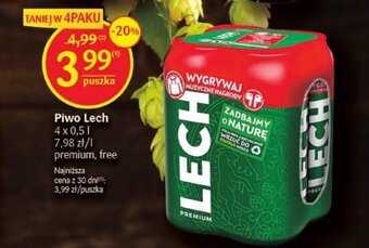 Delikatesy Centrum Piwo Lech 4x0,5l oferta