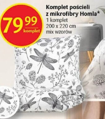 Delikatesy Centrum Komplet pościeli z mikrofibry Homla 200 x 220 cm oferta