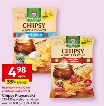 Auchan Chipsy Przysnacki 125-135 g oferta