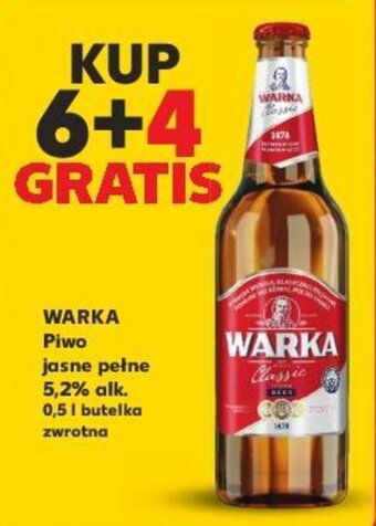 Kaufland WARKA Piwo jasne pełne 5,2% alk. 0,5 I oferta
