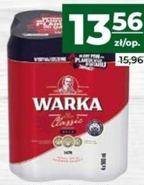 Społem Warka classic piwo jasne 4 x 500 ml oferta
