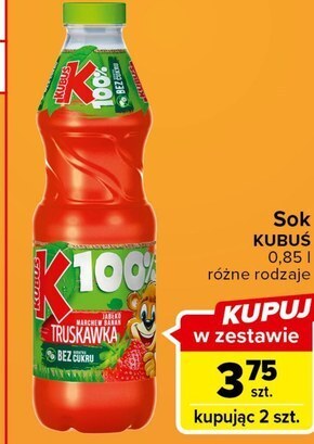 Carrefour Express Kubuś 100% sok jabłko marchew malina 850 ml oferta