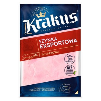 Stokrotka Market Krakus szynka eksportowa wieprzowa 120 g oferta