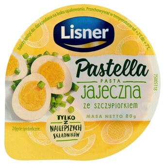 Auchan Lisner pastella pasta jajeczna ze szczypiorkiem 80 g oferta