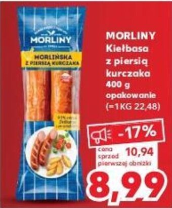 Kaufland MORLINY Kiełbasa z piersią kurczaka 400g oferta