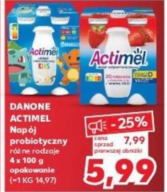 Kaufland DANONE ACTIMEL Napój probiotyczny 4 x 100 g oferta