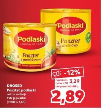 Kaufland DROSED Pasztet podlaski 195 g oferta