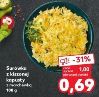 Kaufland Surówka z kiszonej kapusty 100g oferta