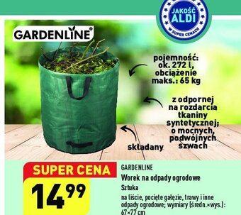 ALDI Worek na odpady ogrodowe 272 l oferta