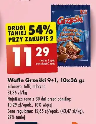 Biedronka Wafelek toffi oferta