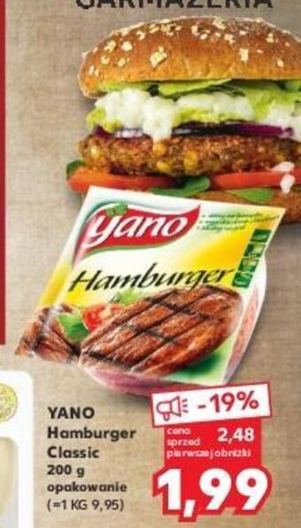 Kaufland YANO Hamburger Classic 200g oferta