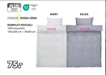 JYSK KOMPLET POŚCIELI 140x200 cm oferta