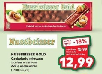 Kaufland NUSSBEISSER GOLD Czekolada mleczna 220 g oferta