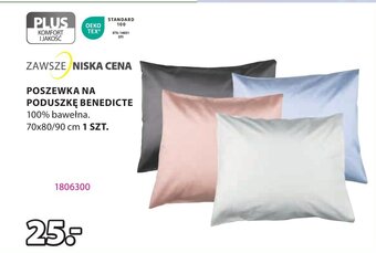 JYSK POSZEWKA NA PODUSZKĘ 90cm oferta