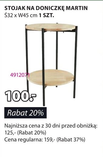 JYSK STOJAK NA DONICZKĘ Ś32 x W45 cm oferta