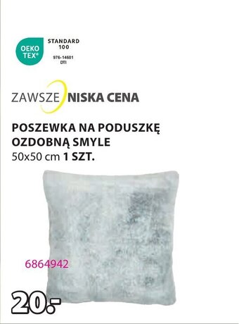 JYSK POSZEWKA NA PODUSZKĘ 50x50 cm oferta