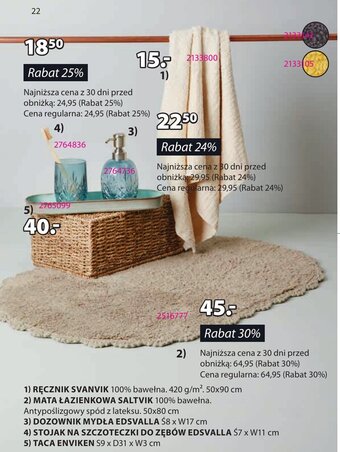 JYSK 4) STOJAK NA SZCZOTECZKI DO ZĘBÓW EDSVALLA oferta