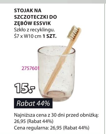 JYSK STOJAK NA SZCZOTECZKI DO ZĘBÓW ESSVIK oferta