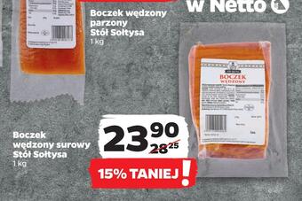 Netto Boczek wędzony surowy stół sołtysa oferta