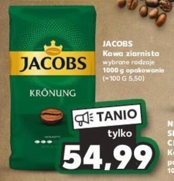 Kaufland JACOBS Kawa ziarnista 1000g oferta
