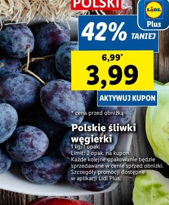Polskie śliwki węgierki 1 kg