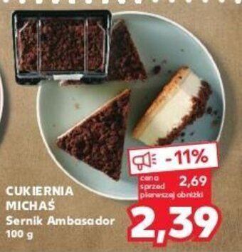 Kaufland CUKIERNIA MICHAS Sernik Ambasador 100 g oferta