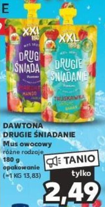 Kaufland DAWTONA DRUGIE ŚNIADANIE Mus owocowy 180 g oferta