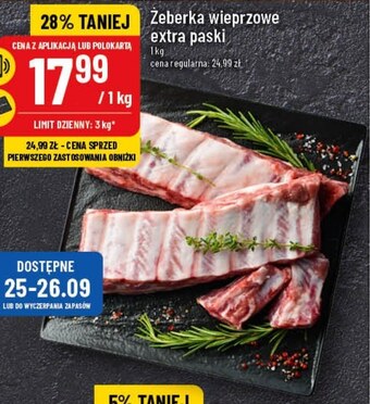 Polomarket Żeberka wieprzowe oferta