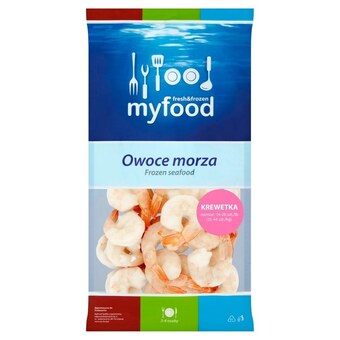 Makro Myfood owoce morza krewetka biała obrana z ogonkiem 400 g oferta
