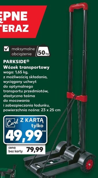 Kaufland Wózek transportowy parkside oferta