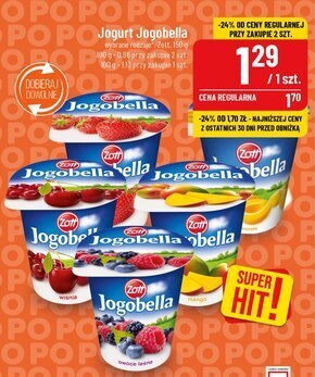 Polomarket Zott jogobella jogurt owocowy 0% 150 g oferta