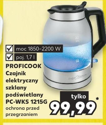 Kaufland Czajnik elektryczny proficook oferta