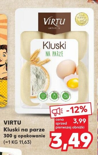Kaufland Kluski na parze virtu oferta
