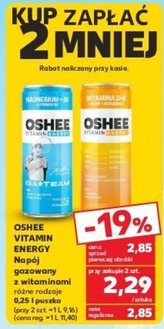 Kaufland OSHEE VITAMIN ENERGY Napój gazowany 0,25l oferta