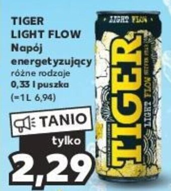 Kaufland TIGER LIGHT FLOW Napój energetyzujący 0,33l oferta
