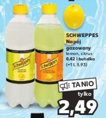 Kaufland SCHWEPPES Na pój gazowany lemon, citrus 0,42l oferta