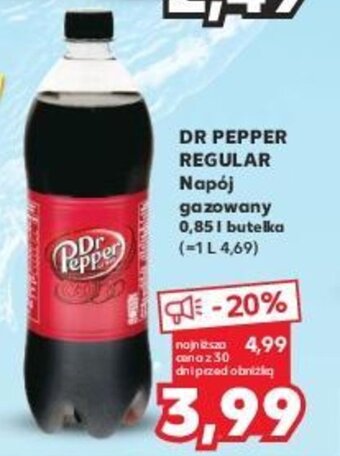 Kaufland DR PEPPER REGULAR Napój gazowany 0,85l oferta