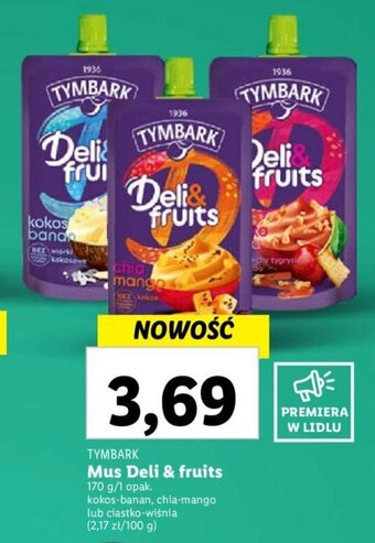 Lidl Mus Deli & fruits 170 g oferta