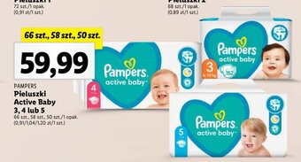 Lidl Pieluszki Active Baby 3, 4 lub 5 oferta