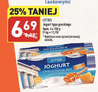 ALDI Jogurt typu greckiego 4 x 150 g oferta