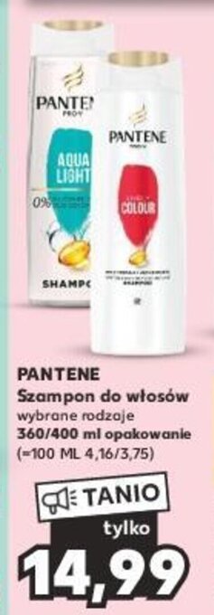 Kaufland PANTENE Szampon do włosów 360/400 ml oferta