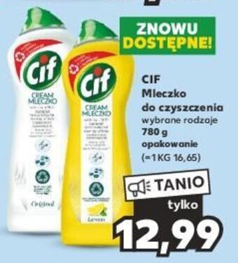 Kaufland CIF Mleczko do czyszczenia 780 g oferta