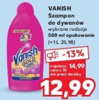 Kaufland VANISH Szampon do dywanów 500 ml oferta