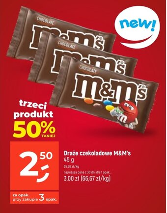 Dealz Draże czekoladowe M&M's 45 g oferta