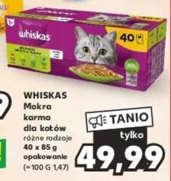 Kaufland WHISKAS Mokra karma dla kotów 40 x 85 g oferta