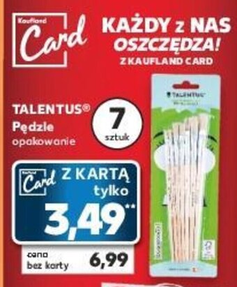 Kaufland TALENTUS Pędzle 7 szt. oferta