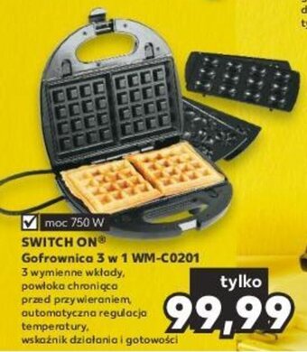 Kaufland SWITCH ON Gofrownica 3 w 1 WM-C0201 oferta