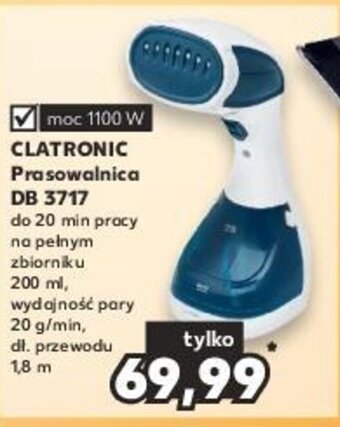 Kaufland CLATRONIC Prasowalnica DB 3717 oferta