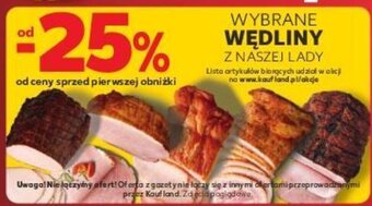 Kaufland WYBRANE WĘDLINY Z NASZEJ LADY oferta